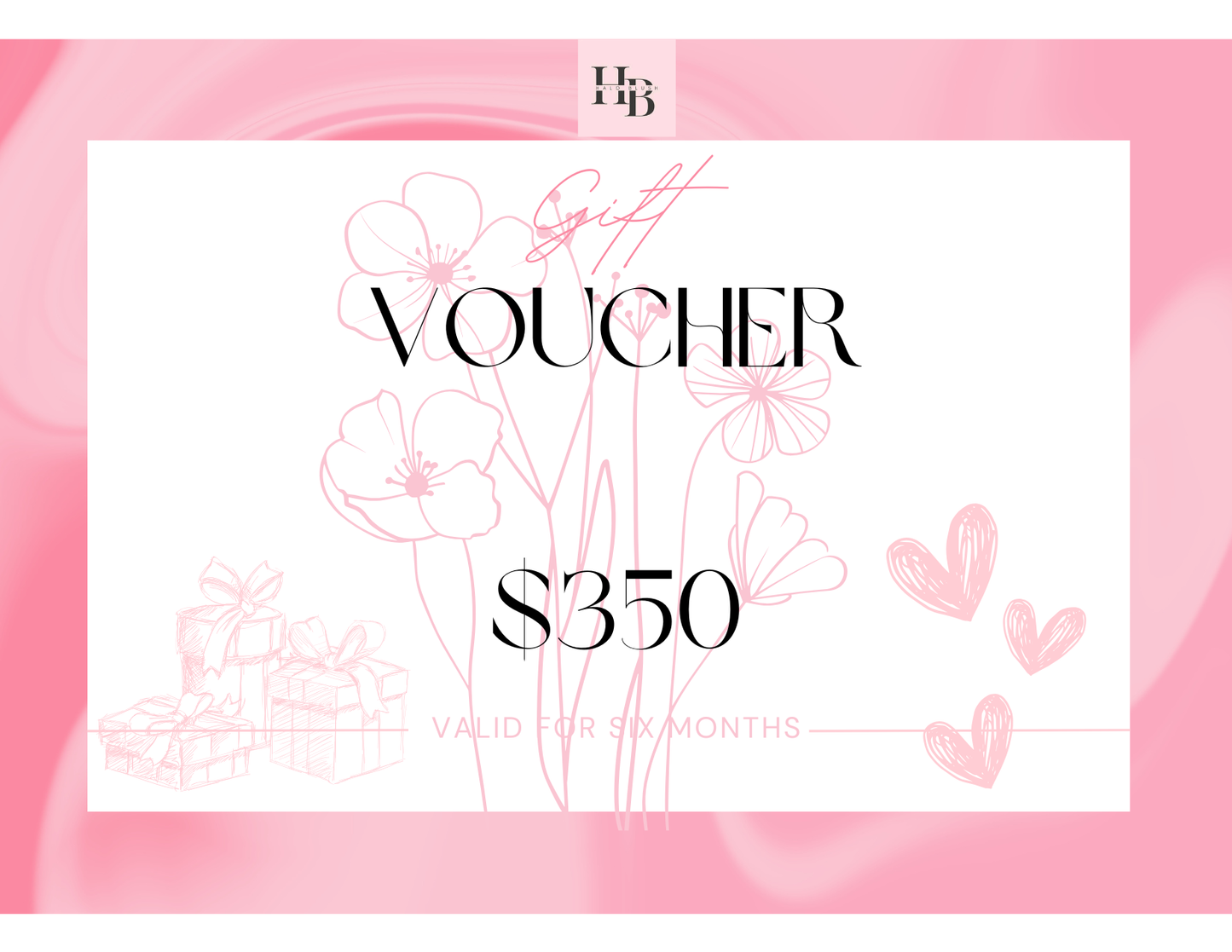 Gift card at HaloBlush