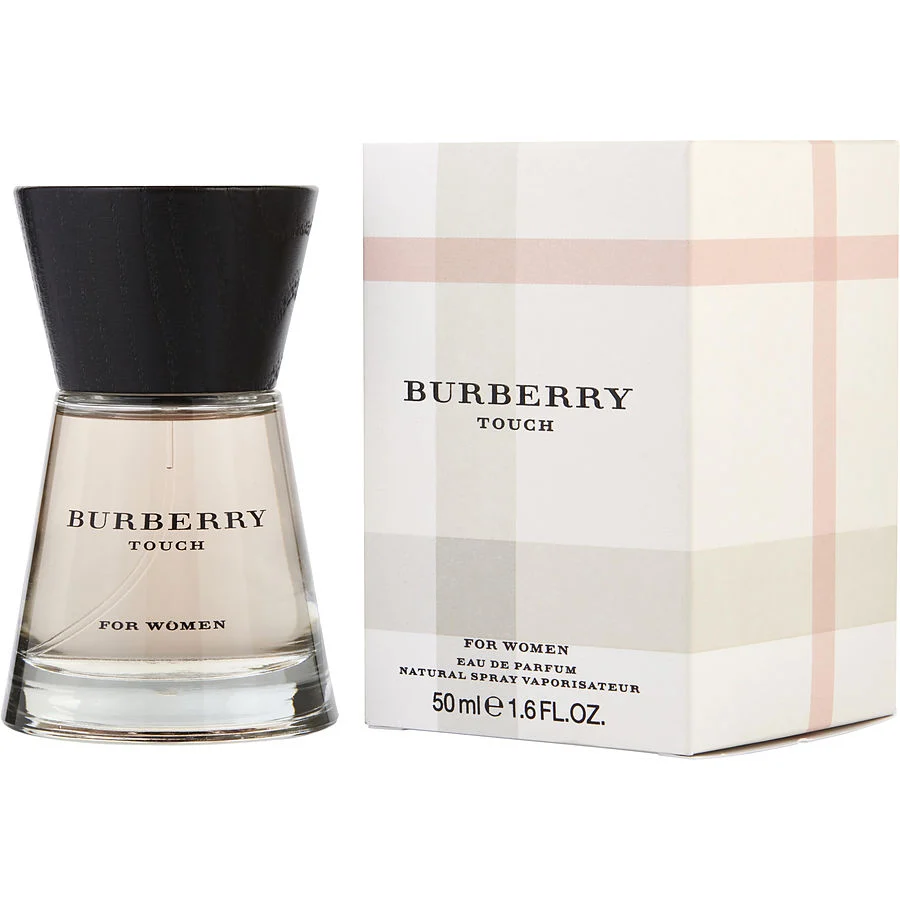Burberry Touch perfume bottle and packaging on a white background