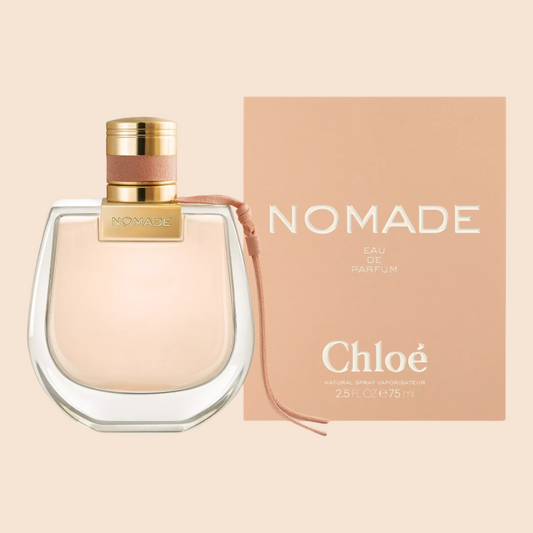 Chloe Nomade perfume bottle and packaging on a white background