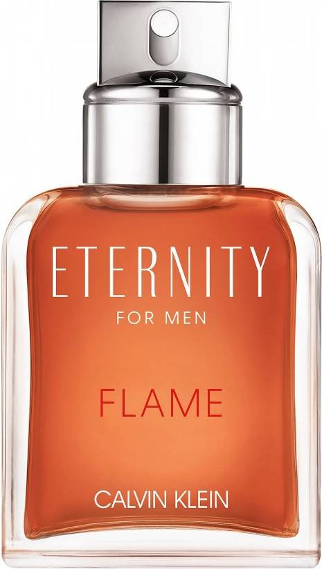 Calvin Klein Eternity Flame for Men perfume bottle on a white background