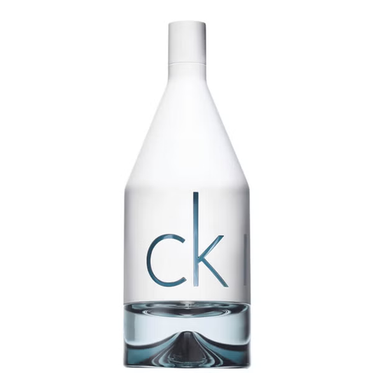 Calvin Klein IN2U perfume bottle on a white background