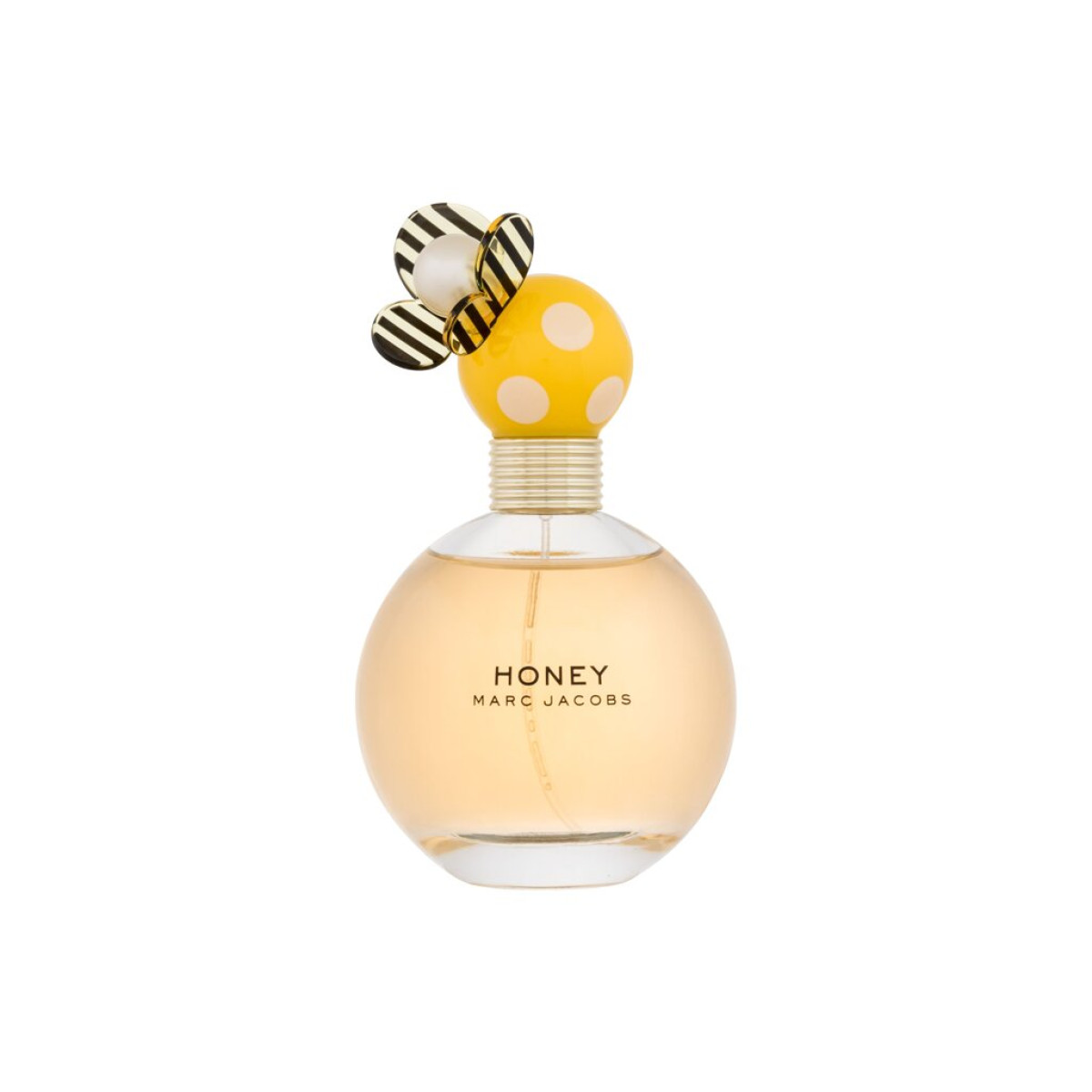 Marc Jacobs Honey perfume bottle with a bee design on a white background