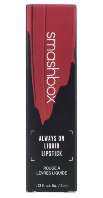 Smashbox Always On Liquid Lipstick packaging on a white background
