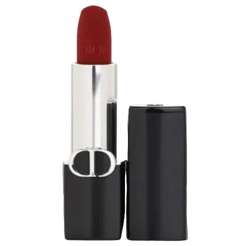 Dior lipstick with black case on a white background