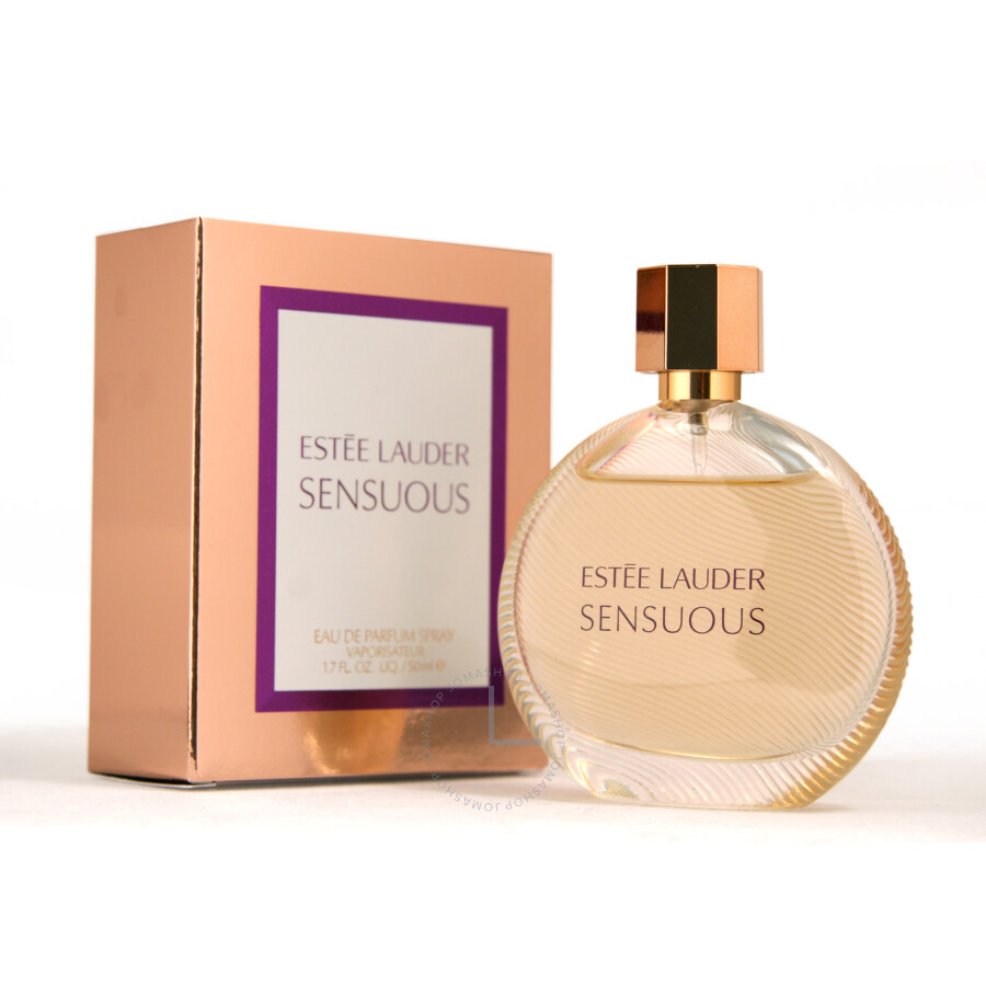 Estée Lauder Sensuous perfume bottle and packaging on a white background