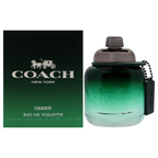 Coach New York Green Eau de Toilette bottle and packaging on a white background