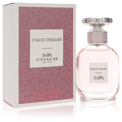 Coach Dreams perfume bottle and packaging on a white background