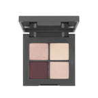 Makeup palette with four different shades on a white background