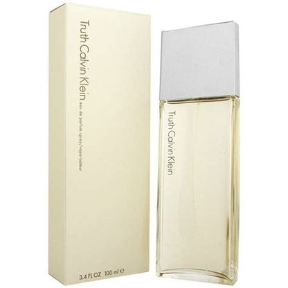 Calvin Klein Truth perfume bottle and packaging on a white background