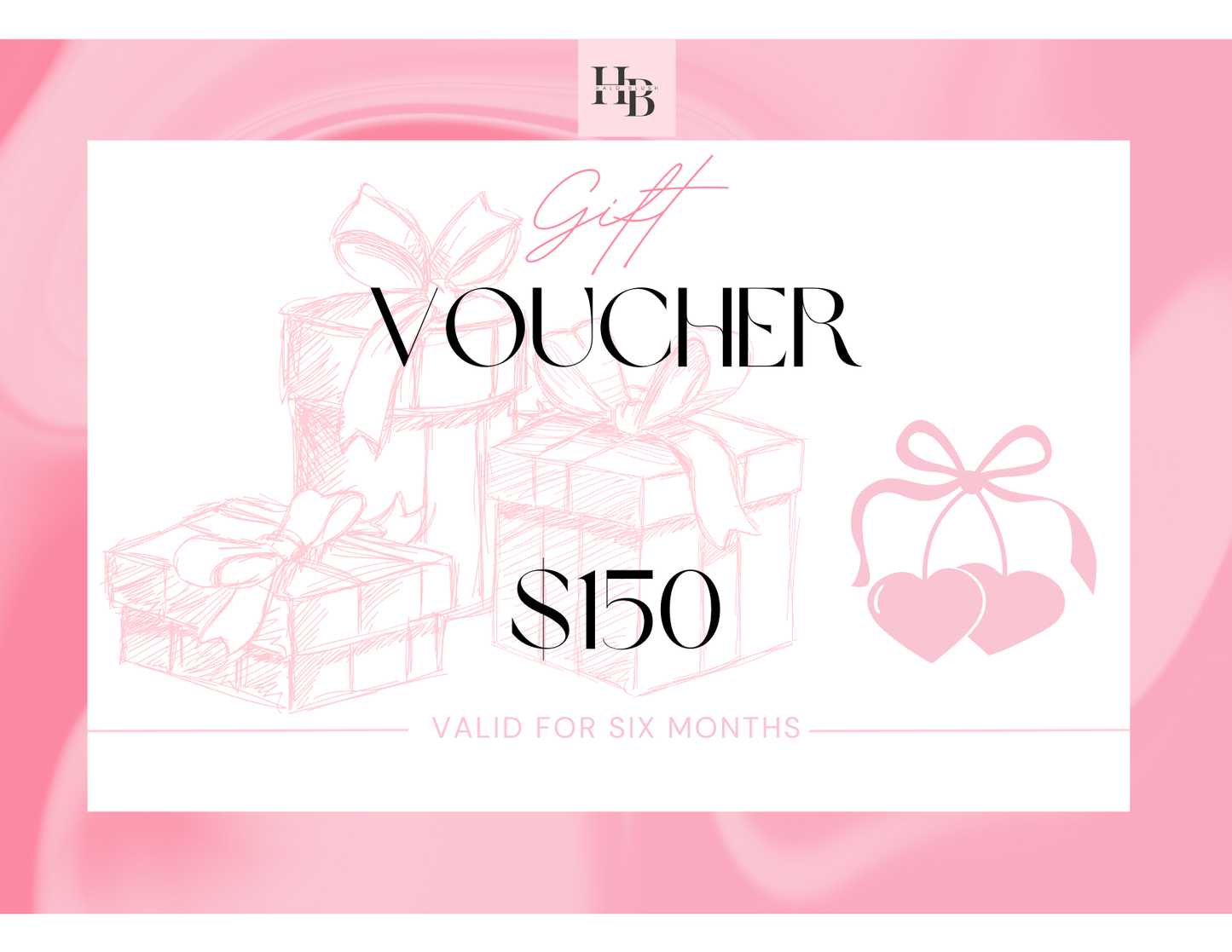Gift card at HaloBlush