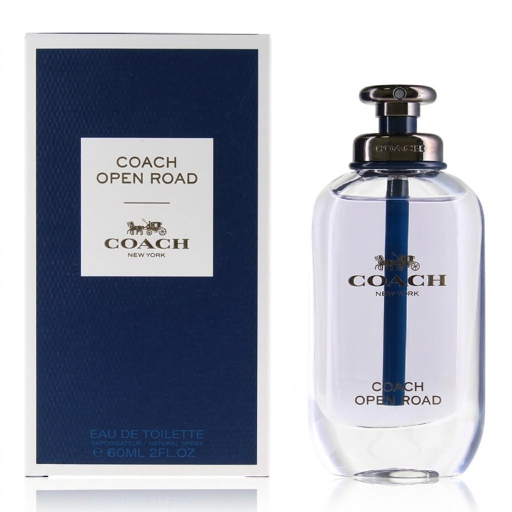 Coach Open Road eau de toilette bottle and packaging on a white background