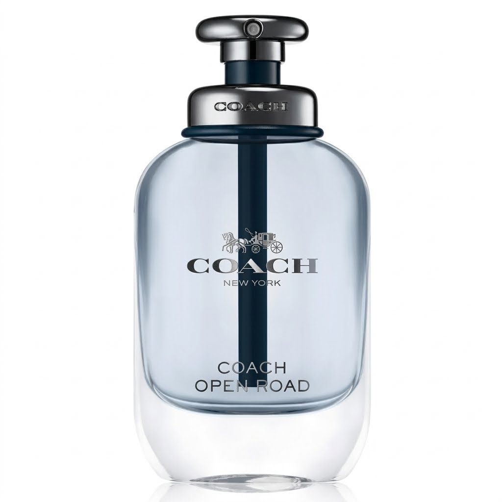 Coach Open Road perfume bottle on a white background
