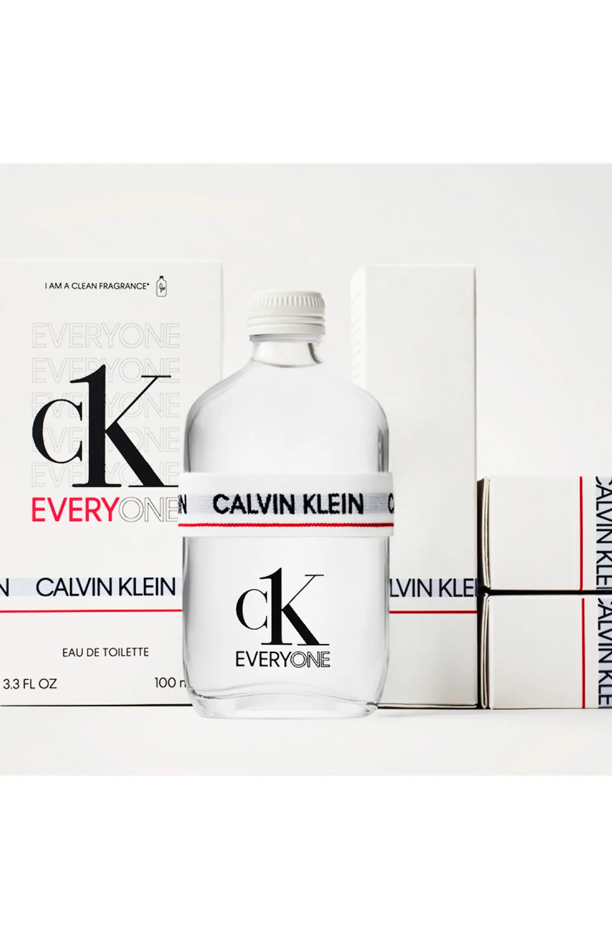 Calvin Klein Eau de Toilette bottle and packaging on a white background