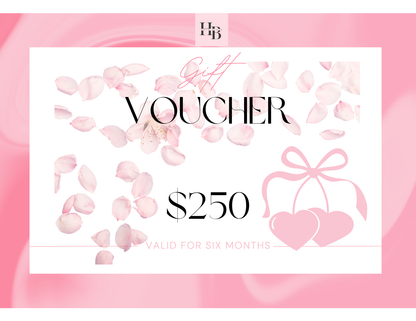 Gift card at HaloBlush