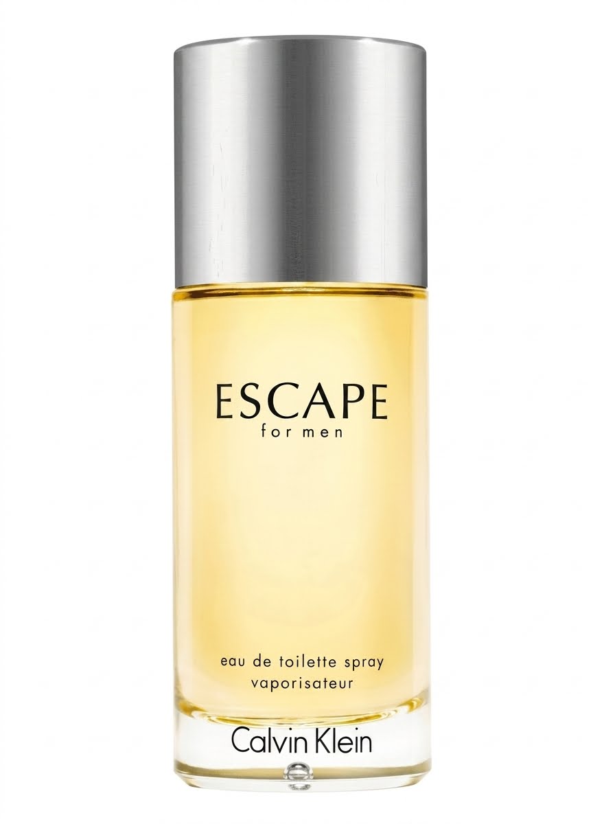 Calvin Klein Escape for men eau de toilette spray bottle on a white background