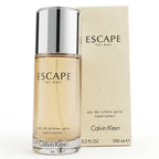 Calvin Klein Escape for men eau de toilette spray bottle and packaging on a white background