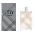 Burberry Brit for Her perfume bottle and packaging on a white background