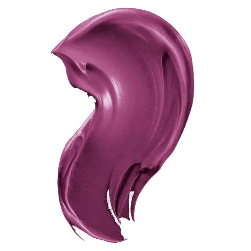 Purple makeup swatch on a white background