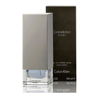 Calvin Klein Contradiction for men perfume bottle and packaging on a white background