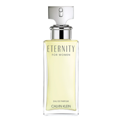 Calvin Klein Eternity for women eau de parfum bottle on a white background