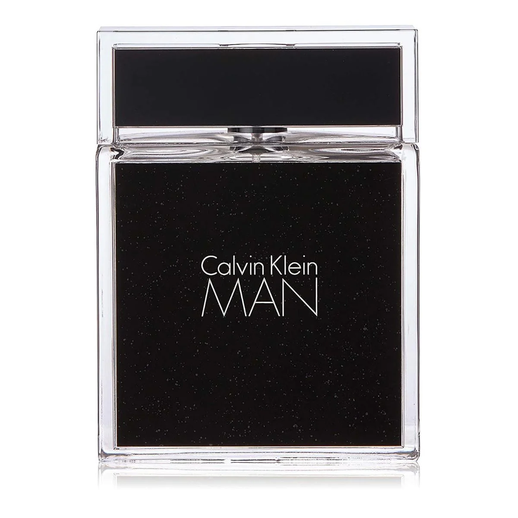 Calvin Klein Man perfume bottle on a white background
