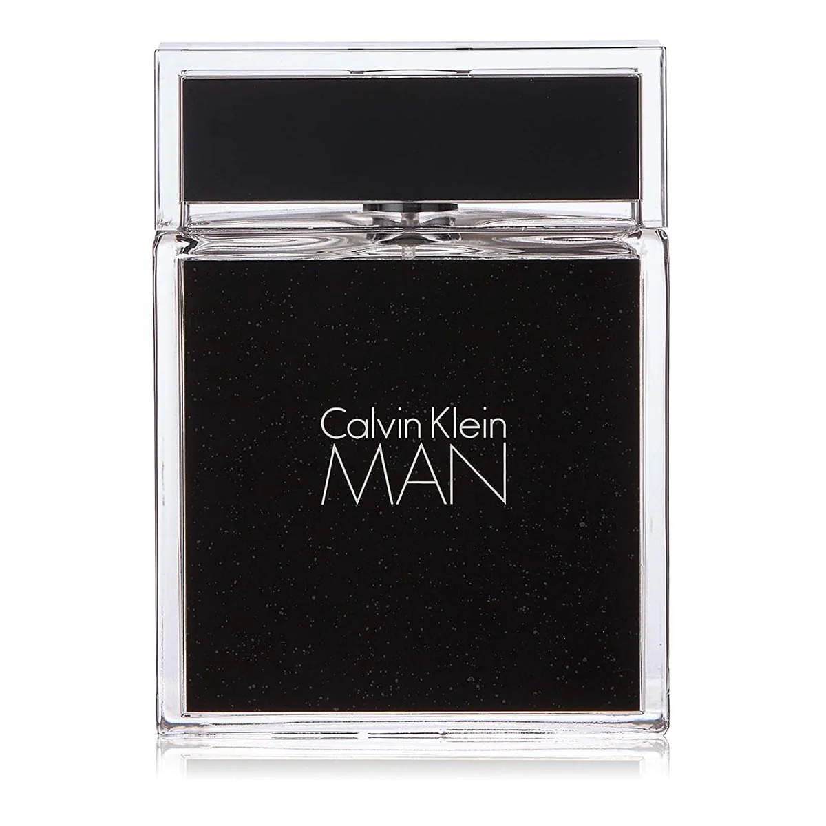 Calvin Klein Man perfume bottle on a white background