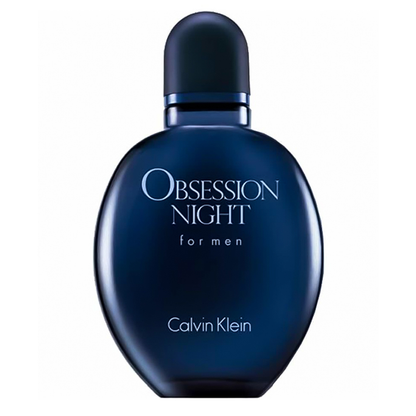 Calvin Klein Obsession Night perfume bottle on a white background
