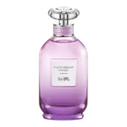 Coach Dreams Moonlight  Purple perfume bottle with silver cap on a white background