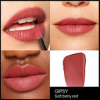  NARS/AIR MATTE LIP COLOR
 (GIPSY) 0.24 OZ a soft berry red lipstick on different skin tones.