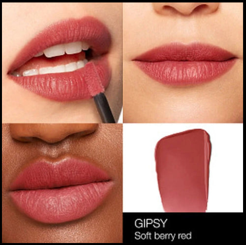  NARS/AIR MATTE LIP COLOR
 (GIPSY) 0.24 OZ a soft berry red lipstick on different skin tones.