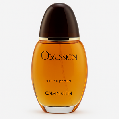 Calvin Klein Obsession eau de parfum bottle on a white background