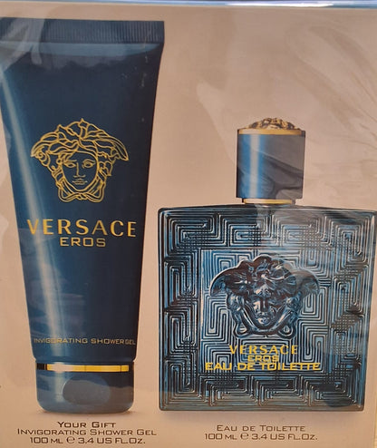 VERSACE EROS  Gift/Fragrance Set (MENS)  Eau De Toilette Perfume - Shower Gel