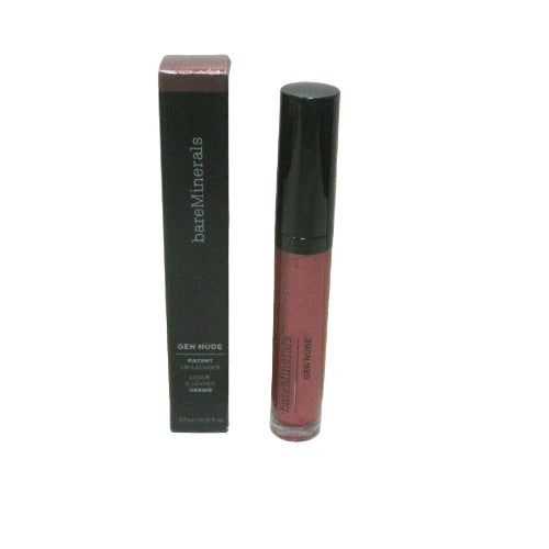 Lipstick and packaging with 'bareMinerals' branding on a white background