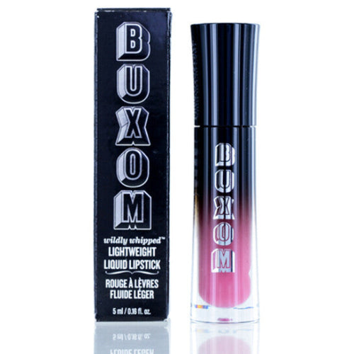 Buxom lip product with packaging on a white background