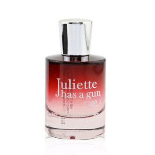 perfume with 'Juliette has a gun' branding on a white background