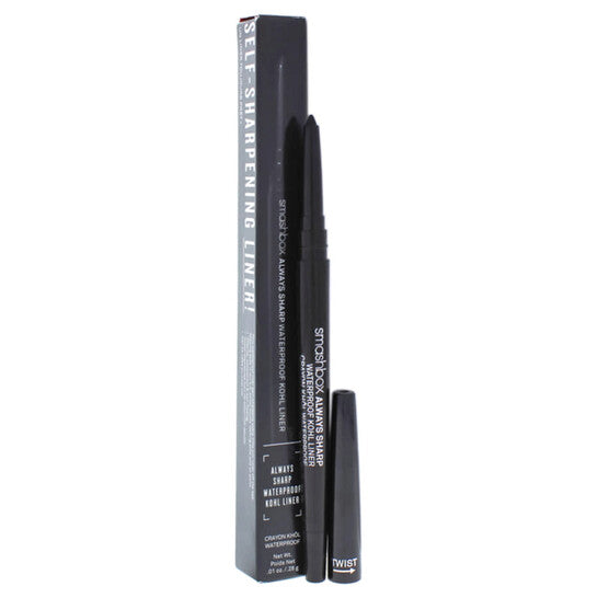 Black eyeliner pen with packaging on a white background