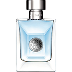 Versace perfume bottle on a white background