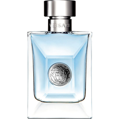 Versace perfume bottle on a white background